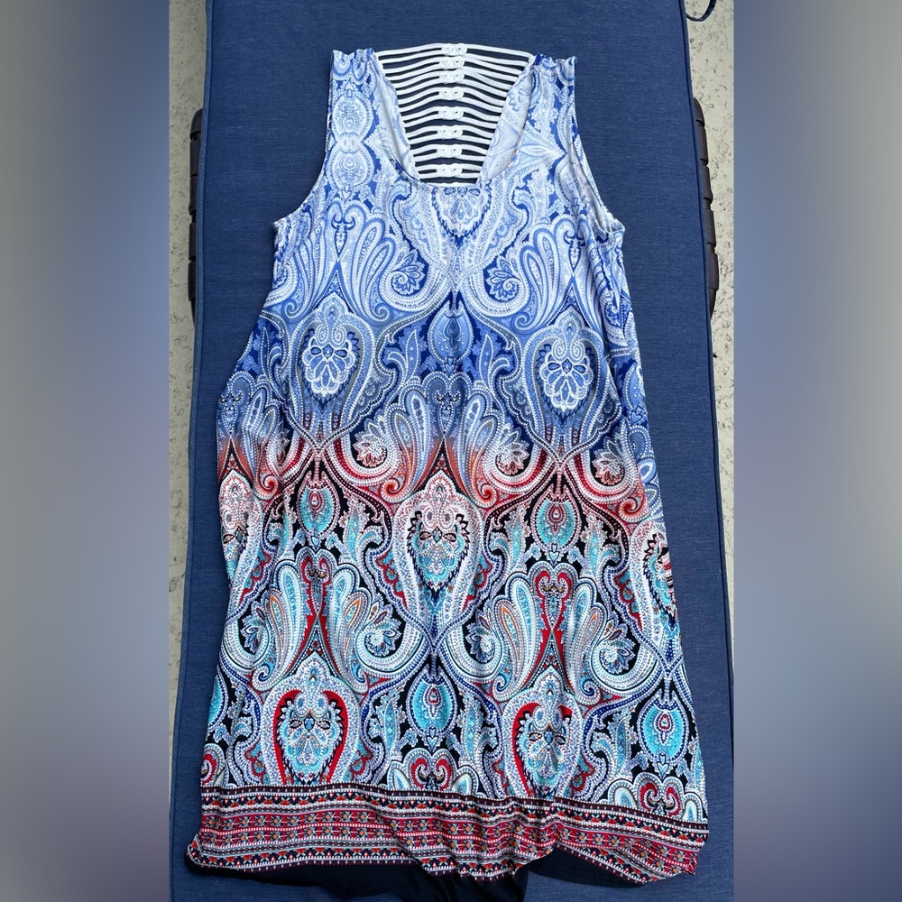 Sttoreline Medium Bright Paisley Dress ❤️ - Picture 2 of 8